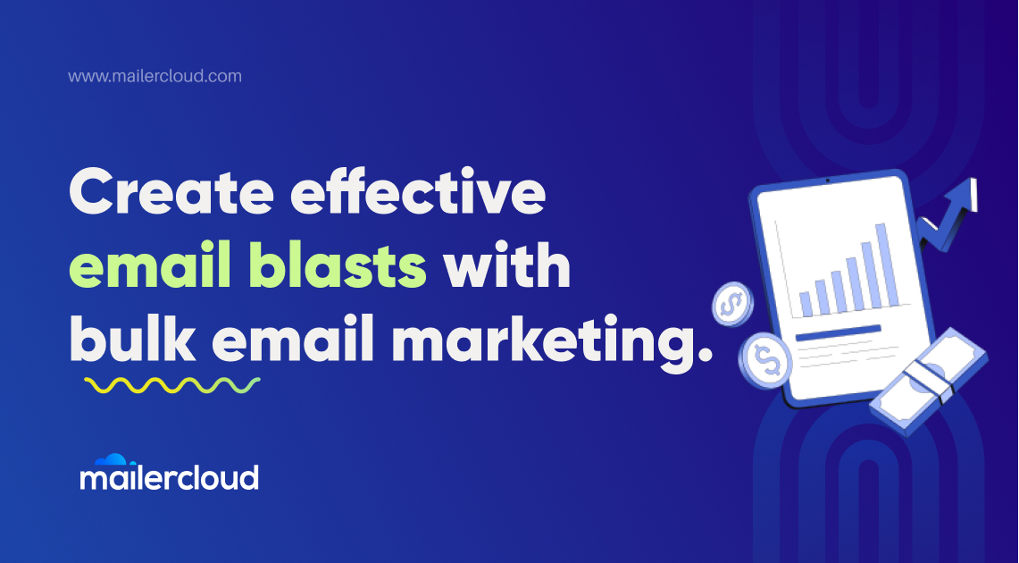 Create effective email blasts with bulk email marketing.