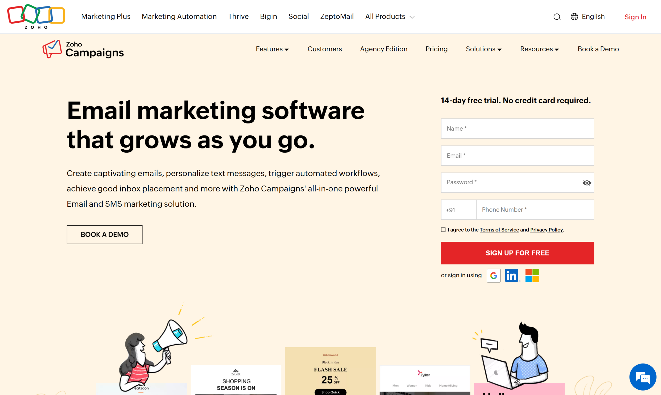zoho campaign