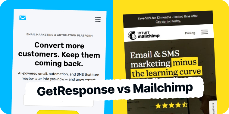 GetResponse vs Mailchimp