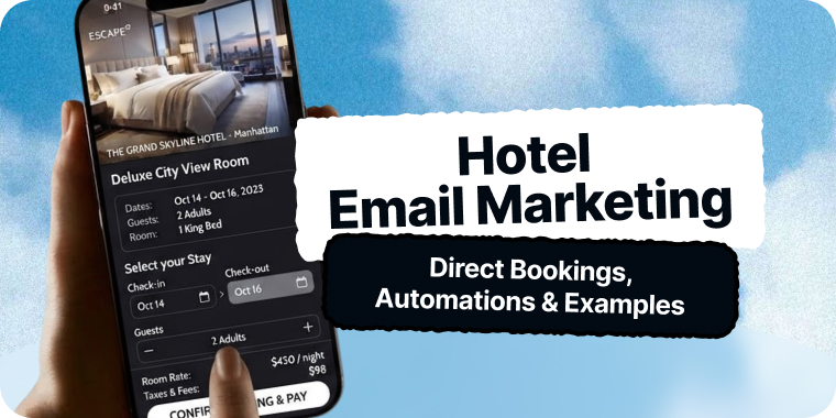 Hotel Email Marketing: The Complete 2026 Guide (Direct Bookings, Automations & Examples)