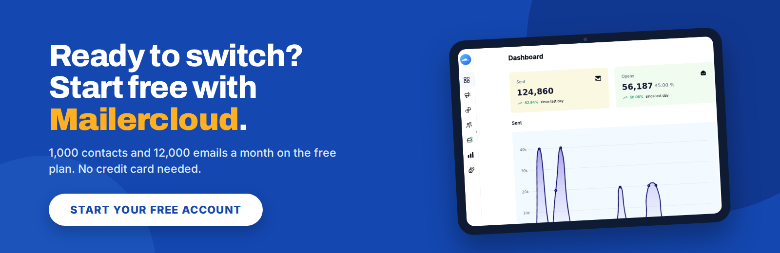Ready to switch? Start free with Mailercloud — 1,000 contacts and 12,000 emails a month on the free plan, no credit card needed