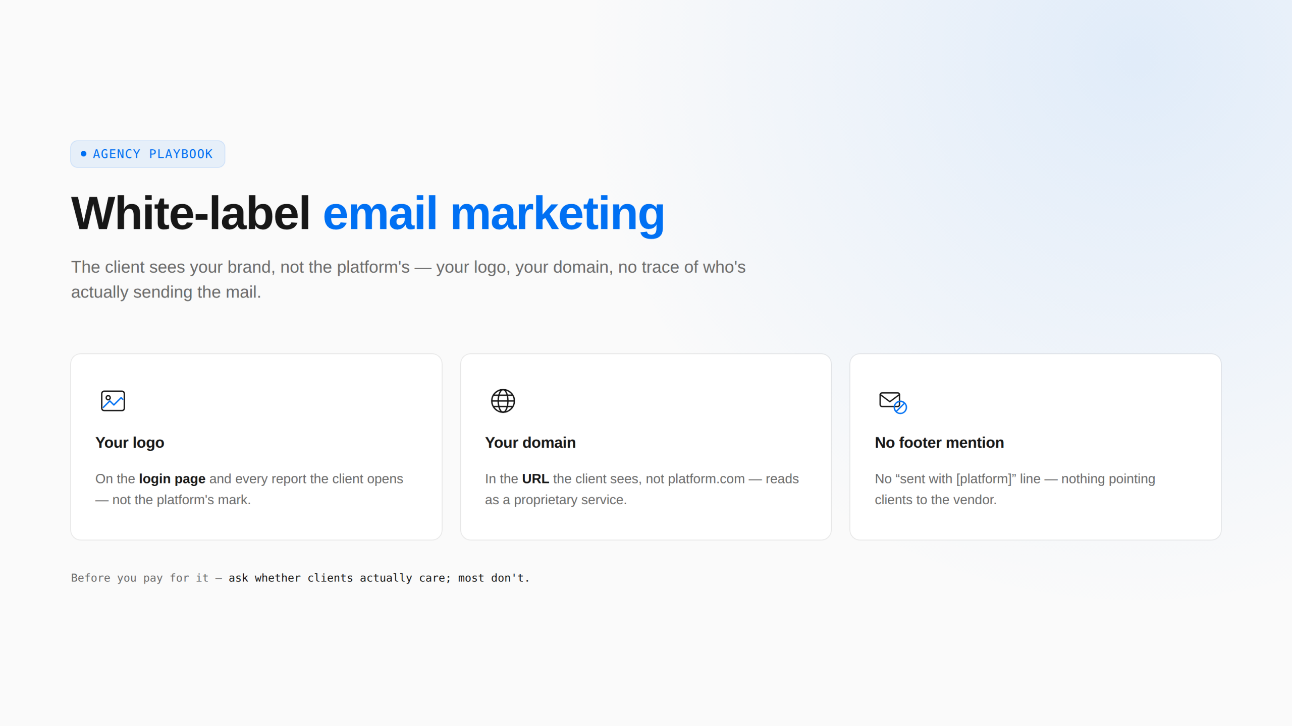 White-label email marketing