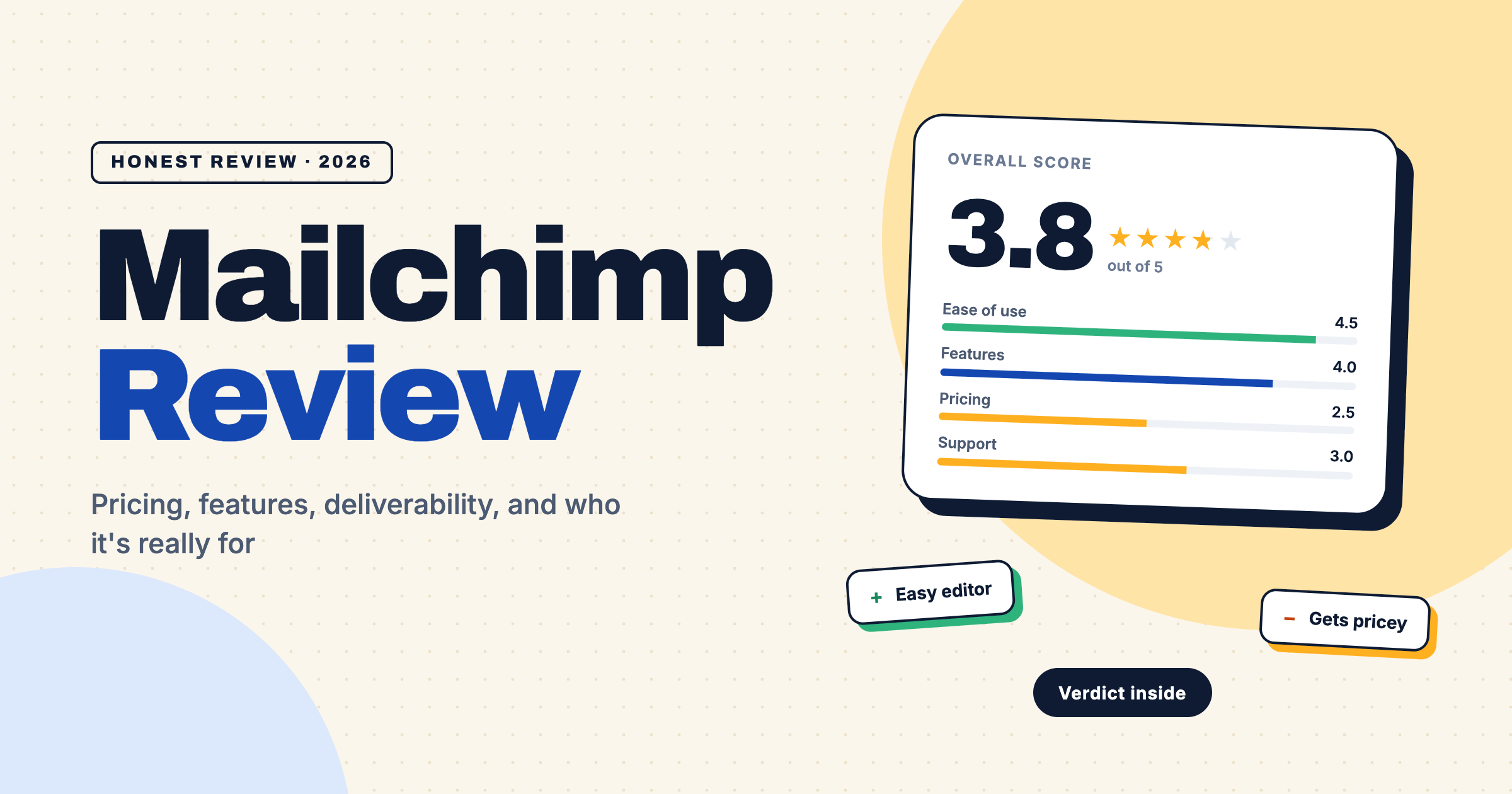 Mailchimp Review 2026: Pricing, Features, Pros & Cons
