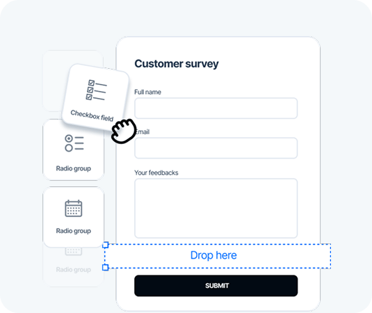 Drag-and-drop form builder