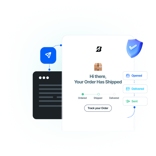 Public API delivering inbox placement events — opened, delivered, sent